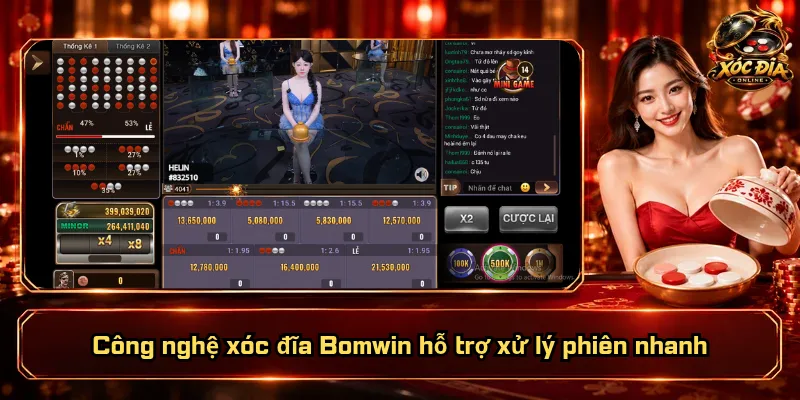 Công nghệ xóc đĩa Bomwin hỗ trợ xử lý phiên nhanh
